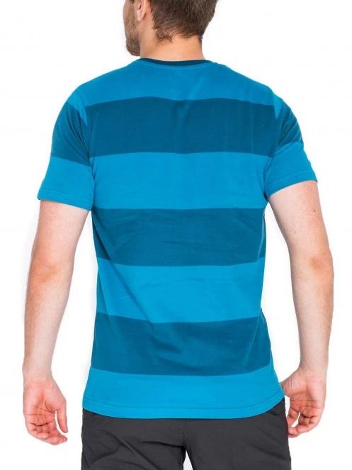 Fundango Jaggy Stripe férfi rövid ujjú póló sötétkék színben 3