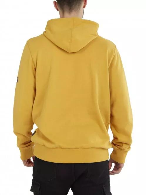 Fundango Hoover Hooded sweatshirt férfi kapucnis pulóver narancssárga színben 3