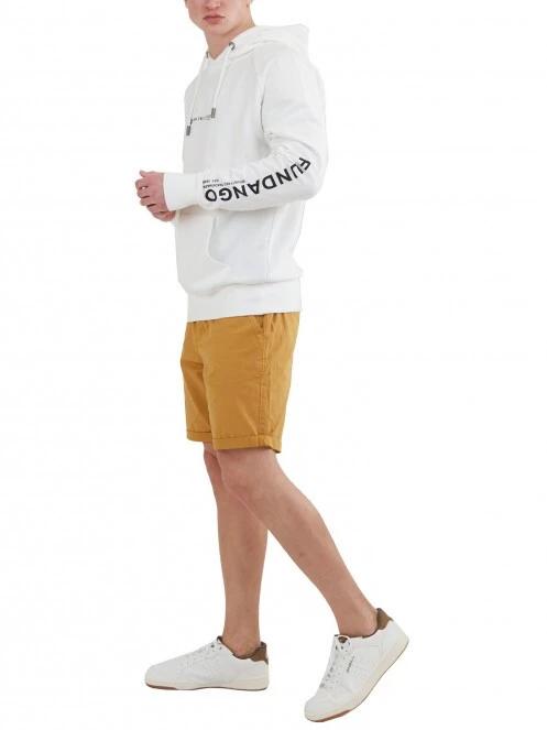 Fundango Talis Hooded Sweatshirt férfi kapucnis pulóver fehér színben 4