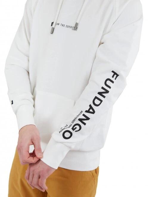 Fundango Talis Hooded Sweatshirt férfi kapucnis pulóver fehér színben 6