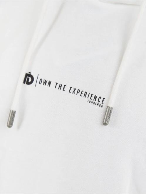 Fundango Talis Hooded Sweatshirt férfi kapucnis pulóver fehér színben 7