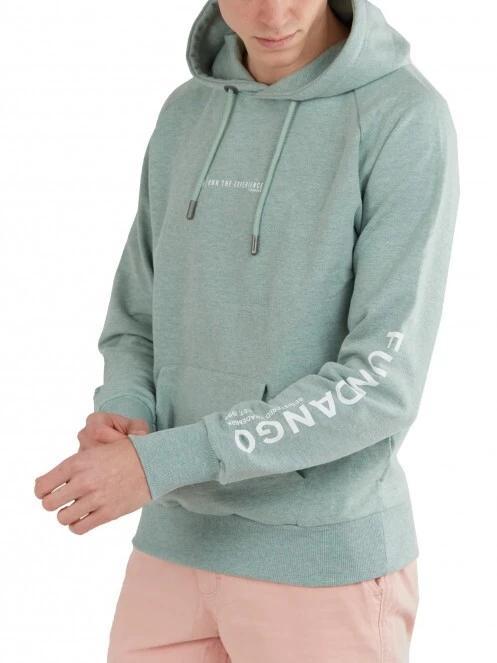 Fundango Talis Hooded Sweatshirt férfi kapucnis pulóver zöld színben 4