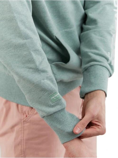 Fundango Talis Hooded Sweatshirt férfi kapucnis pulóver zöld színben 7