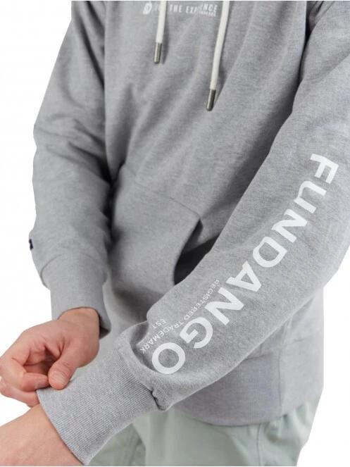 Fundango Talis Hooded Sweatshirt férfi kapucnis pulóver szürke színben 4