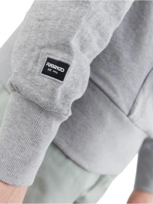 Fundango Talis Hooded Sweatshirt férfi kapucnis pulóver szürke színben 6