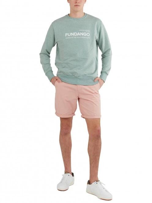 Fundango Warren Sweatshirt férfi pulóver zöld színben 4