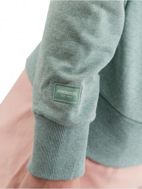 Fundango Warren Sweatshirt férfi pulóver zöld színben 6
