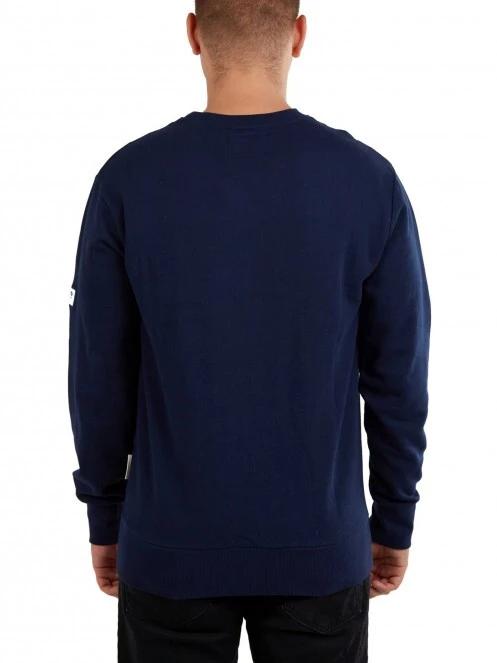 Fundango Warren Sweatshirt férfi pulóver kék színben 3