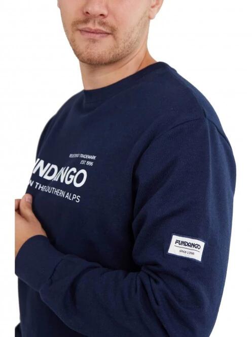 Fundango Warren Sweatshirt férfi pulóver kék színben 5