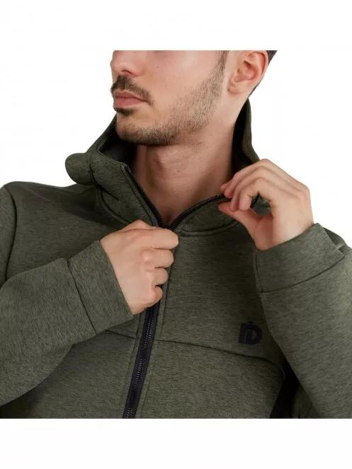 Fundango Hamal Tech Hoodie férfi kapucnis pulóver oliva színben 4