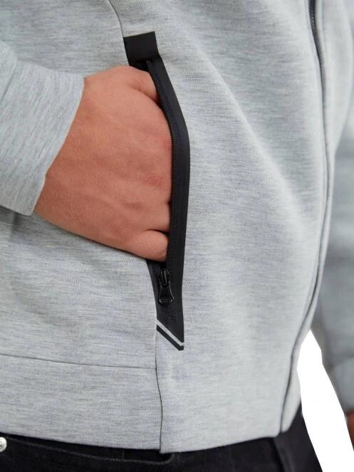 Fundango Hamal Tech Hoodie férfi kapucnis pulóver szürke színben 7