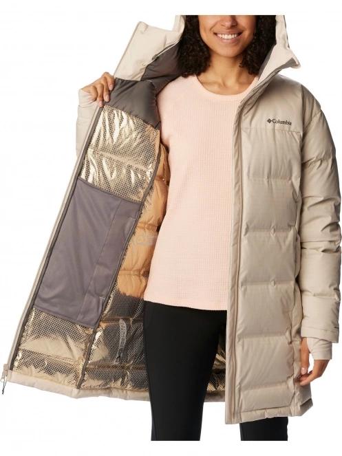 Columbia Opal Hill Mid Down Jacket női pehelykabát homok színben 6