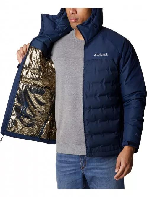 Columbia Grand Trek II Down Hooded Jacket férfi pehelykabát kék színben 5