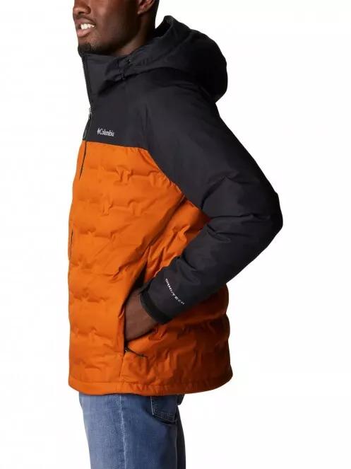 Columbia Grand Trek II Down Hooded Jacket férfi pehelykabát narancssárga színben 4