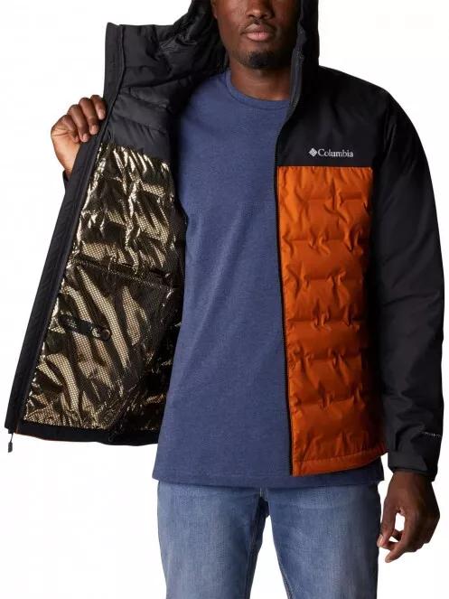 Columbia Grand Trek II Down Hooded Jacket férfi pehelykabát narancssárga színben 5