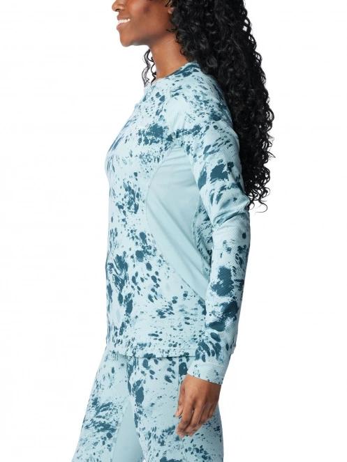Columbia W Omni-Heat Infinity Knit Long Sleeve Crew női aláöltöző felső kék színben 3
