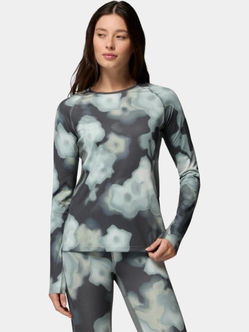 Columbia Omni-Heat Infinity Knit Long Sleeve Crew női aláöltöző felső sötétzöld színben 2