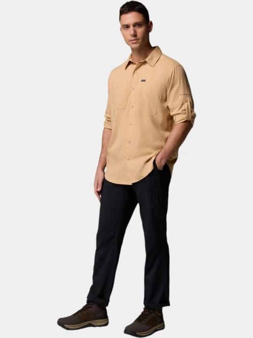 Columbia Silver Ridge Utility Lite Long Sleeve Shirt férfi hosszú ujjú túraing homok színben 5