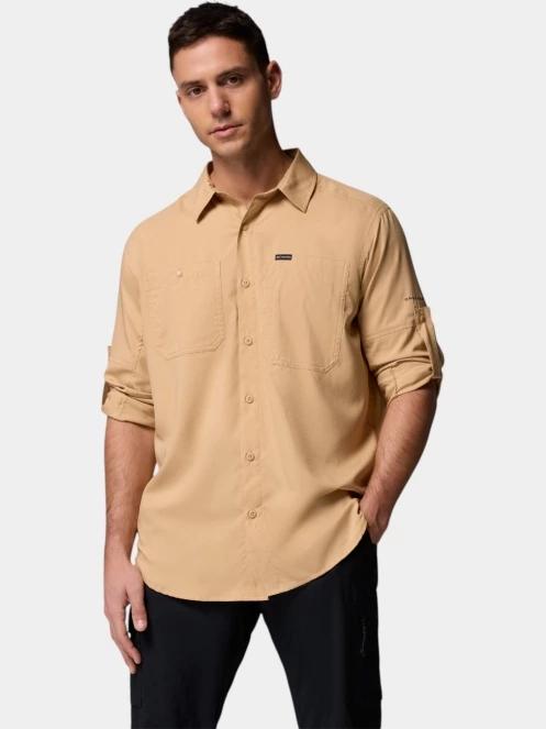 Columbia Silver Ridge Utility Lite Long Sleeve Shirt férfi hosszú ujjú túraing homok színben 6