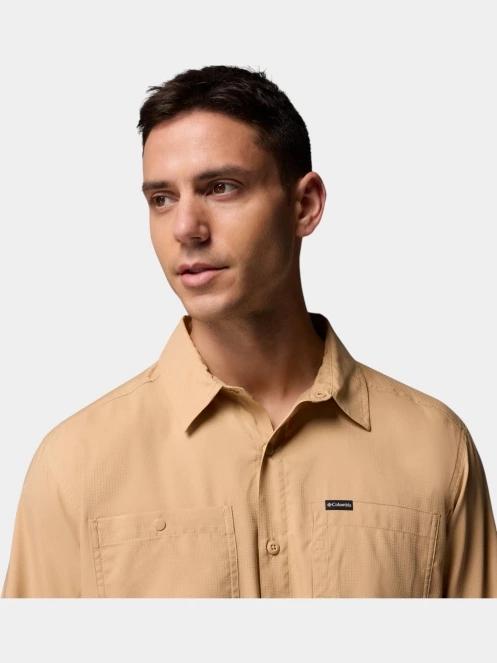 Columbia Silver Ridge Utility Lite Long Sleeve Shirt férfi hosszú ujjú túraing homok színben 7