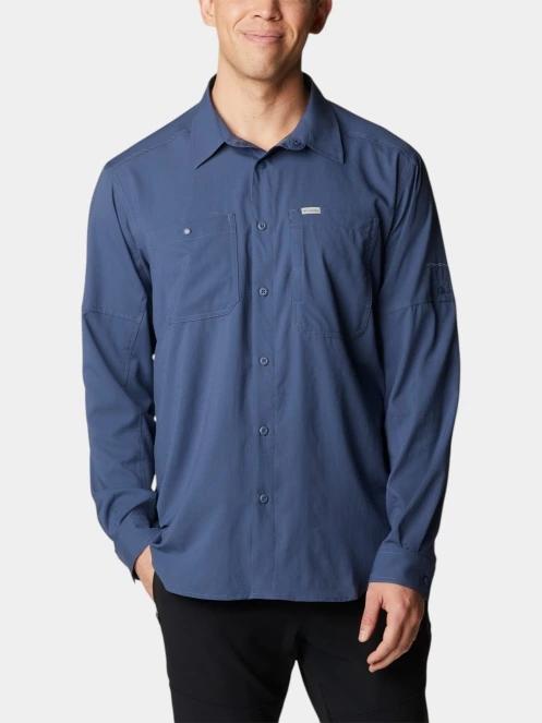 Columbia Silver Ridge Utility Lite Long Sleeve Shirt férfi hosszú ujjú túraing kék színben 2