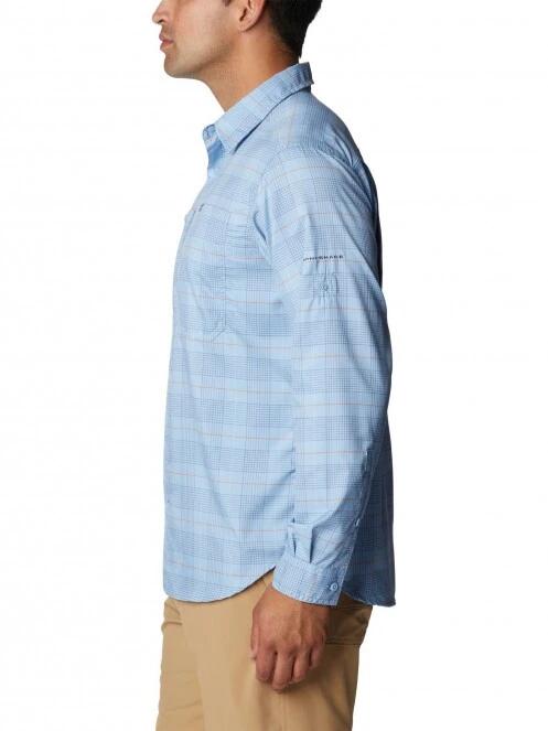 Columbia Silver Ridge Utility Lite Plaid LS férfi túraing kék színben 3