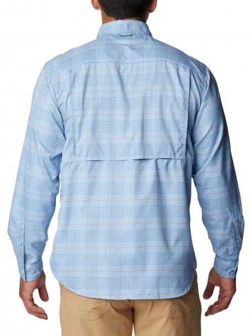 Columbia Silver Ridge Utility Lite Plaid LS férfi túraing kék színben 4