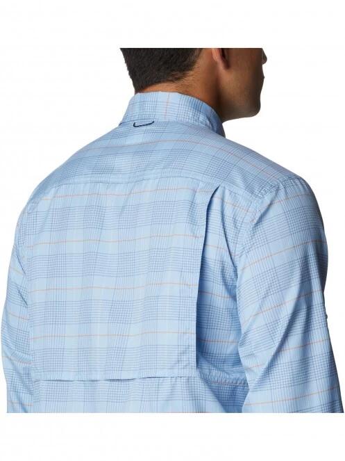 Columbia Silver Ridge Utility Lite Plaid LS férfi túraing kék színben 6