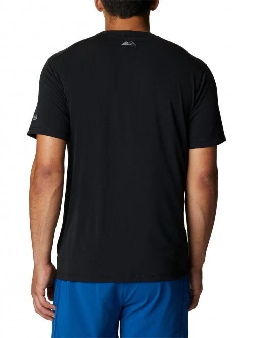 Columbia M Endless Trail Running Tech Tee férfi rövid ujjú sport póló fekete színben 4