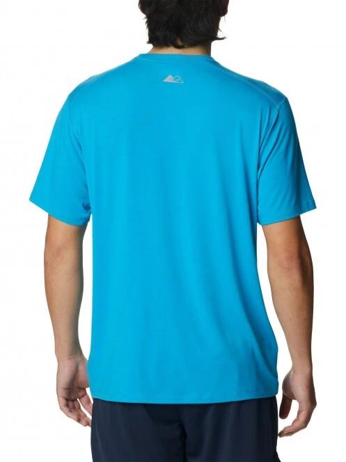 Columbia M Endless Trail Running Tech Tee férfi rövid ujjú sport póló kék színben 4