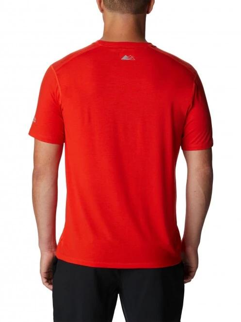 Columbia M Endless Trail Running Tech Tee férfi rövid ujjú sport póló narancssárga színben 4