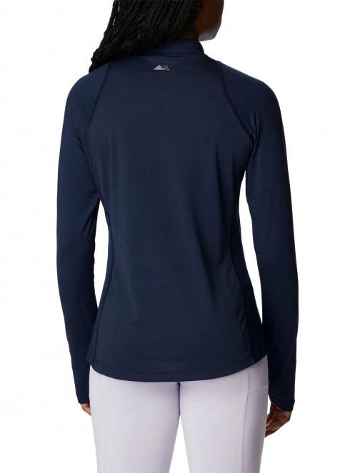 Columbia W Endless Trail 1/2 Zip Mesh Long Sleeve női hosszú ujjú sport póló kék színben 4