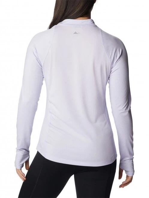 Columbia W Endless Trail 1/2 Zip Mesh Long Sleeve női hosszú ujjú sport póló lila színben 4
