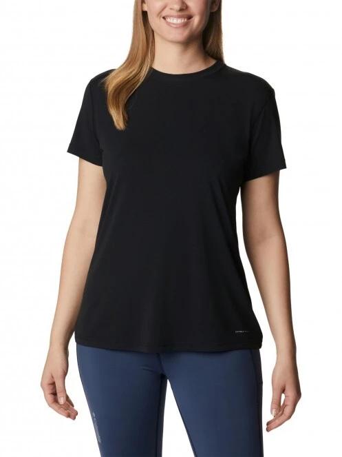 Columbia W Endless Trail Running Tech Tee női rövid ujjú sport póló fekete színben 2