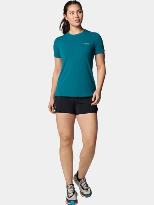 Columbia W Endless Trail Running Tech Tee női rövid ujjú sport póló zöld színben 5