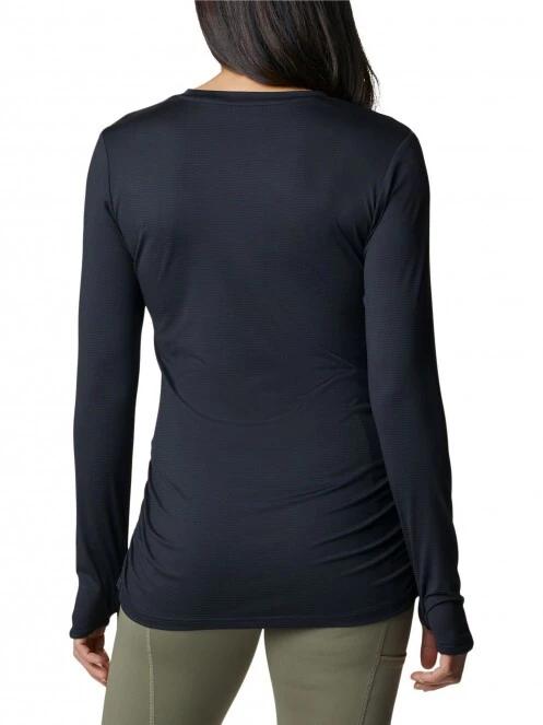 Columbia Leslie Falls Long Sleeve Shirt női hosszú ujjú sport póló fekete színben 4