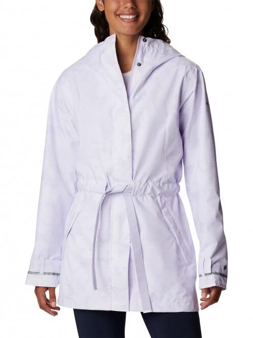 Columbia Here And There Trench II Jacket női utcai kabát lila színben 2