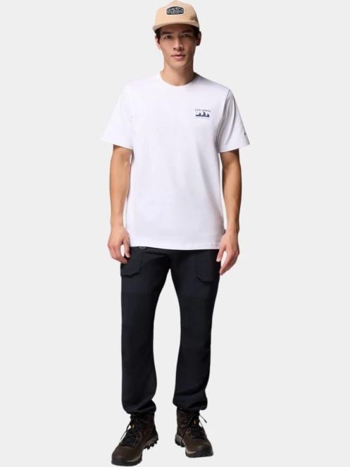 Columbia Explorers Canyon Back Short Sleeve Tee férfi rövid ujjú póló fehér színben 5