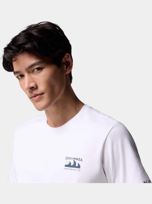 Columbia Explorers Canyon Back Short Sleeve Tee férfi rövid ujjú póló fehér színben 6