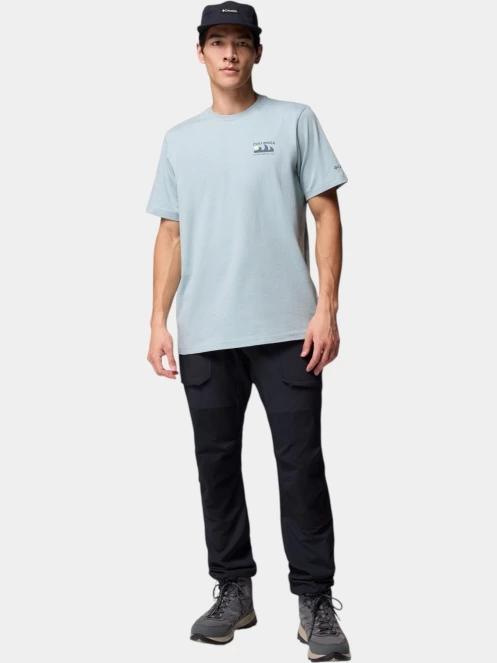 Columbia Explorers Canyon Back Short Sleeve Tee férfi rövid ujjú póló kék színben 4
