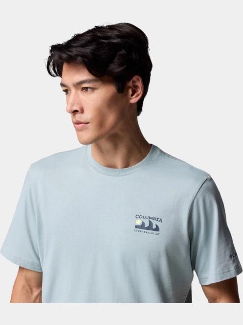 Columbia Explorers Canyon Back Short Sleeve Tee férfi rövid ujjú póló kék színben 5