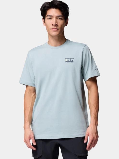 Columbia Explorers Canyon Back Short Sleeve Tee férfi rövid ujjú póló kék színben 7