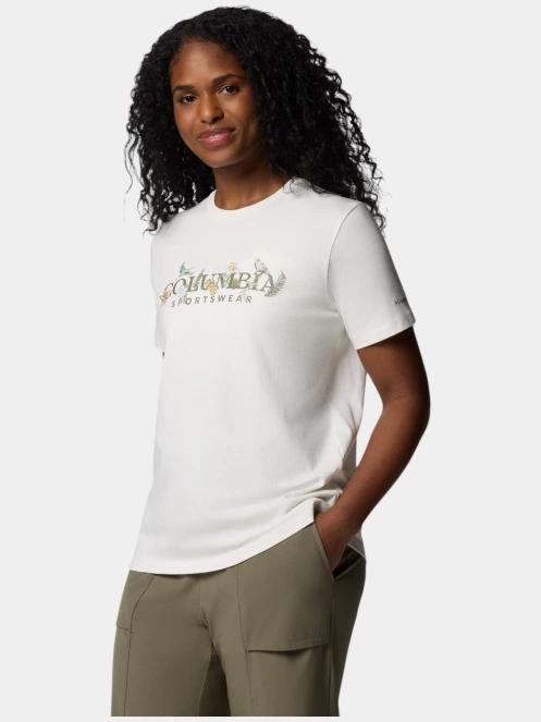 Columbia Boundless Beauty Logo SS Tee női rövid ujjú póló fehér színben 3