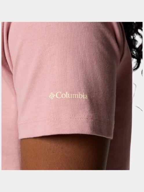 Columbia Boundless Beauty Logo SS Tee női rövid ujjú póló rózsaszín színben 6