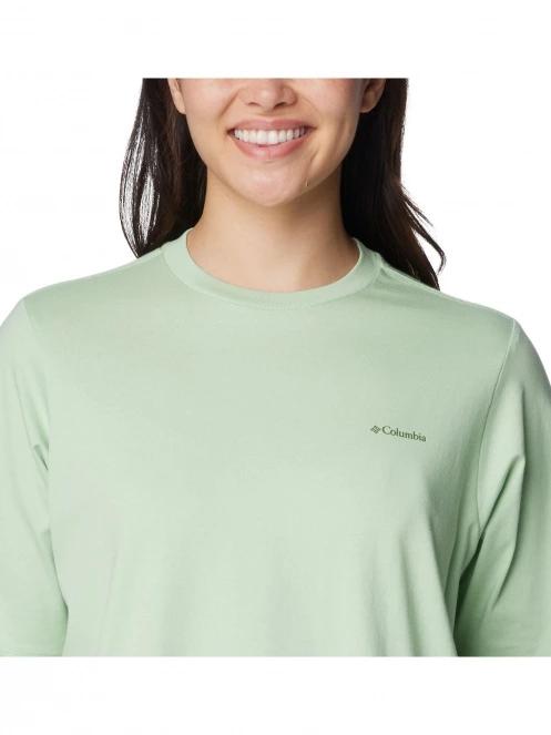 Columbia North Cascades Graphic Short Sleeve Tee női rövid ujjú póló zöld színben 5