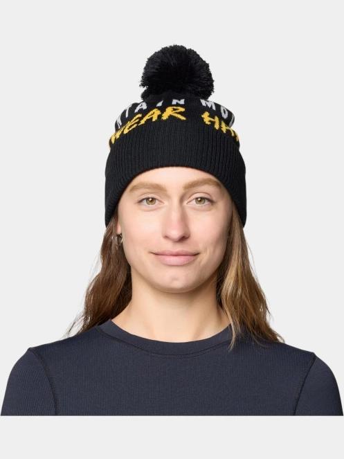 Mountain Hardwear ApresPro Beanie bojtos sapka fekete színben 7