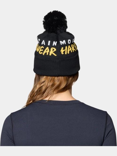 Mountain Hardwear ApresPro Beanie bojtos sapka fekete színben 8