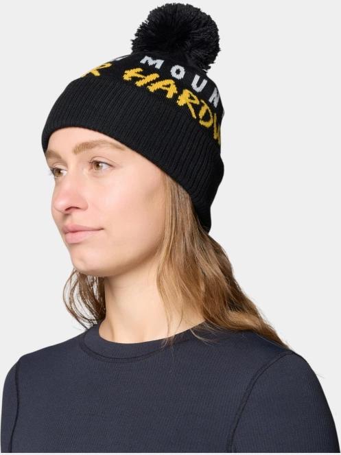 Mountain Hardwear ApresPro Beanie bojtos sapka fekete színben 9