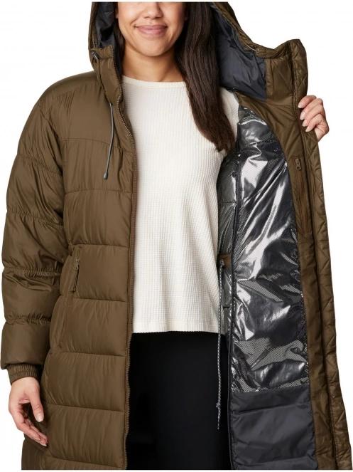 Columbia Pike Lake II Long Jacket női télikabát zöld színben 6