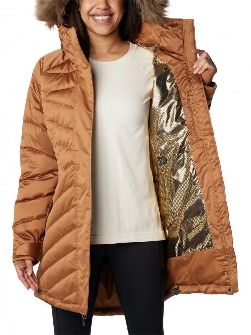 Columbia Lay D Down III Mid Jacket női utcai kabát barna színben 5